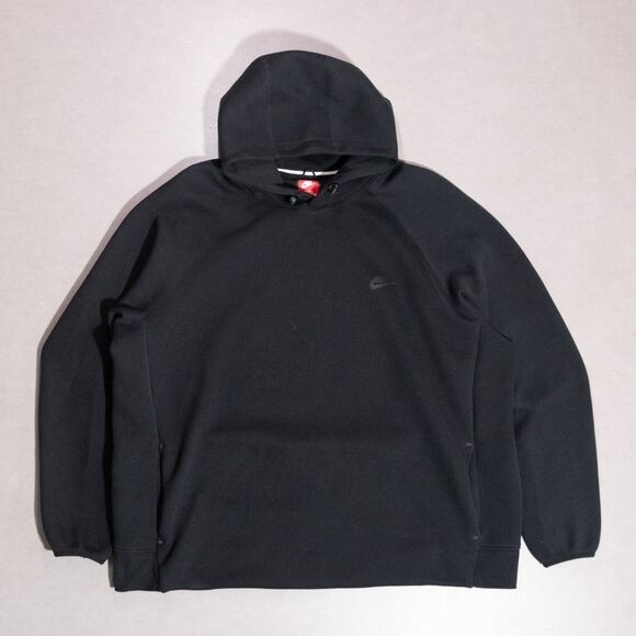 Nike Sportswear Tech Fleece Black Pullover Hoodie Men's 4XL-T (FB8016-010) - Picture 1 of 7
